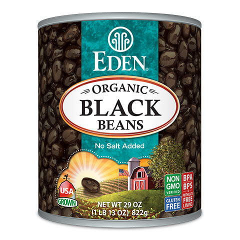 Black Beans, Organic - 108 oz